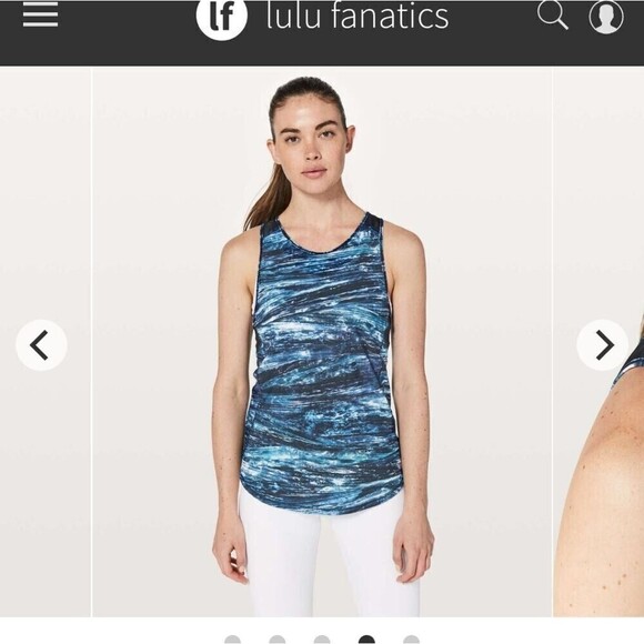 Lululemon‎ Sculpt Tank Multi Blue Shorelines - Picture 7 of 7